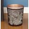 10" Black Metal Contemporary Small Waste Bin